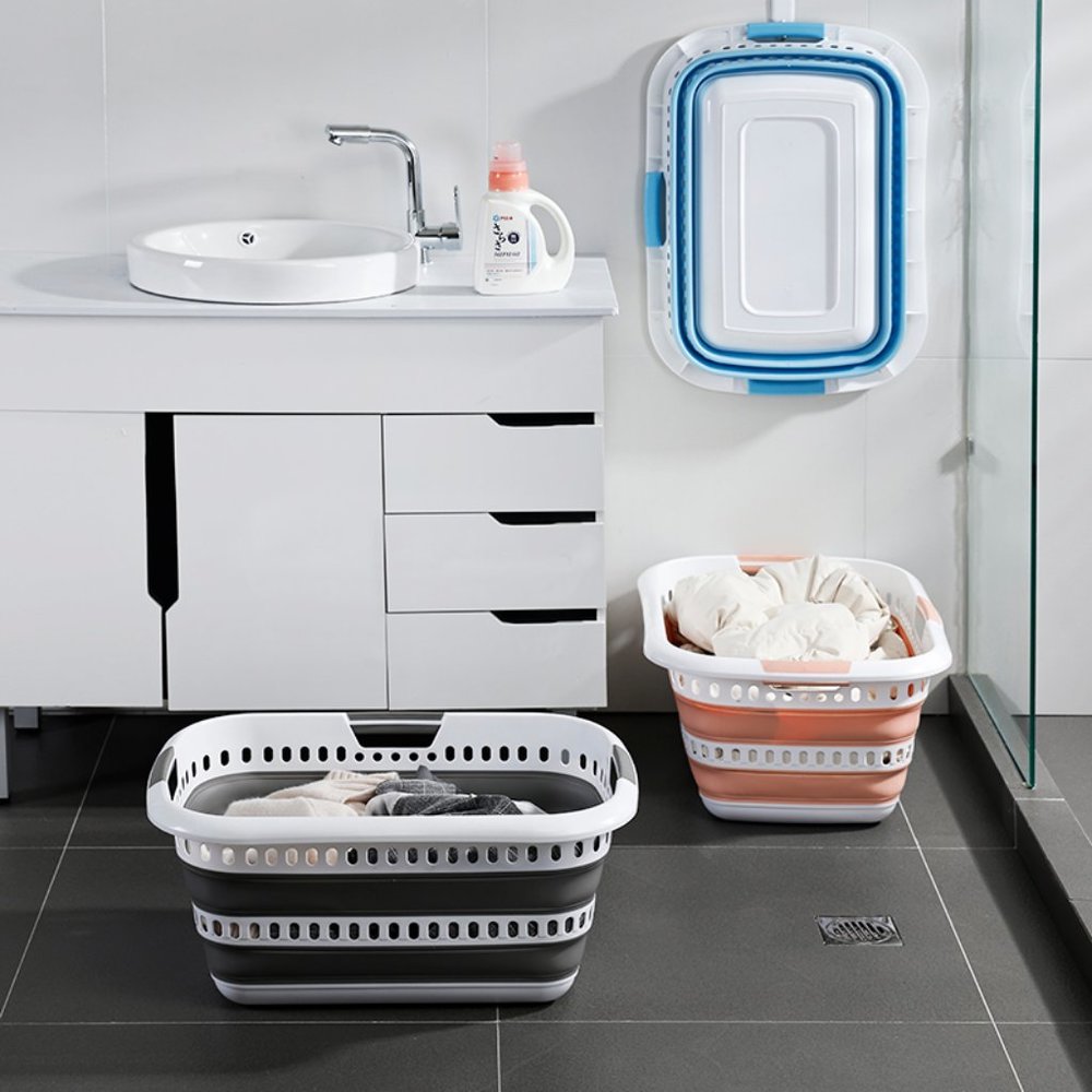 Perfect Space Saving Premium Quality Basket Collapsible Plastic Laundry Basket